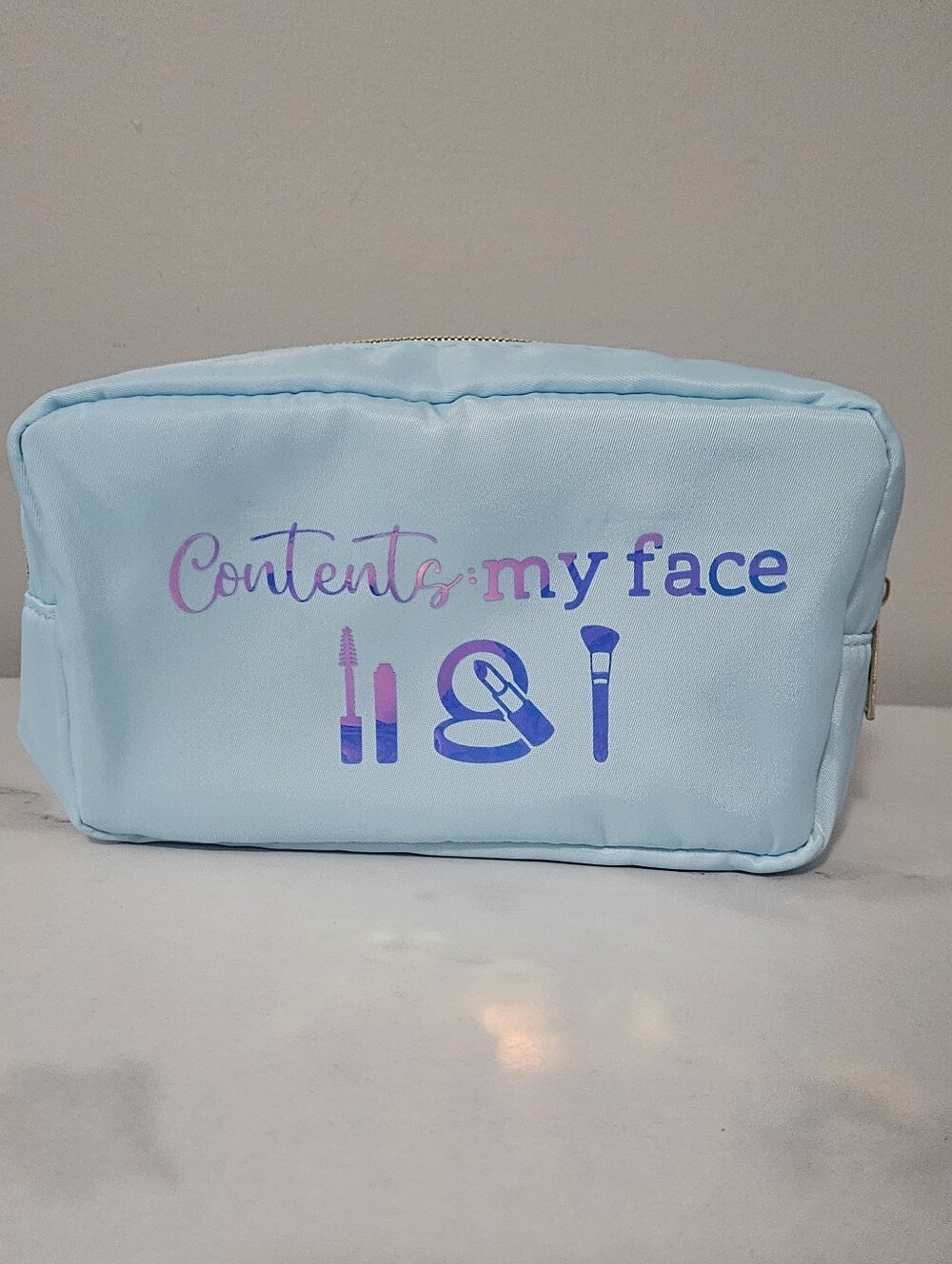 Snarky, Sassy & Sarcastic Nylon Cosmetic Pouch w/ HOLOGRAPHIC Font (PICK 1) - Picture 6 of 16